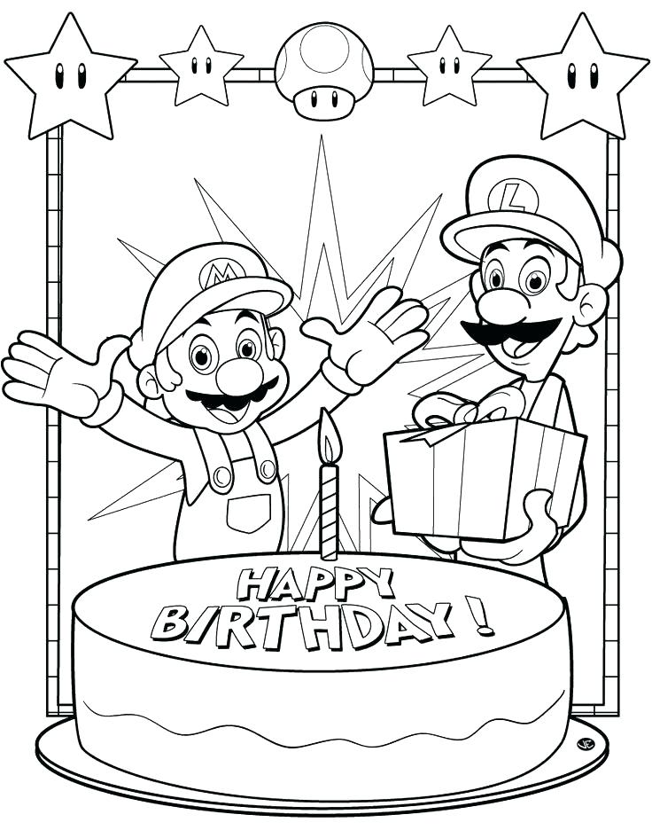 736x936 Printing Coloring Pages Printable Happy Birthday Coloring Pages