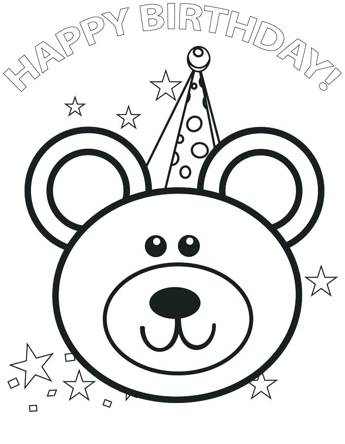 700x899 Coloring Pages Happy Birthday
