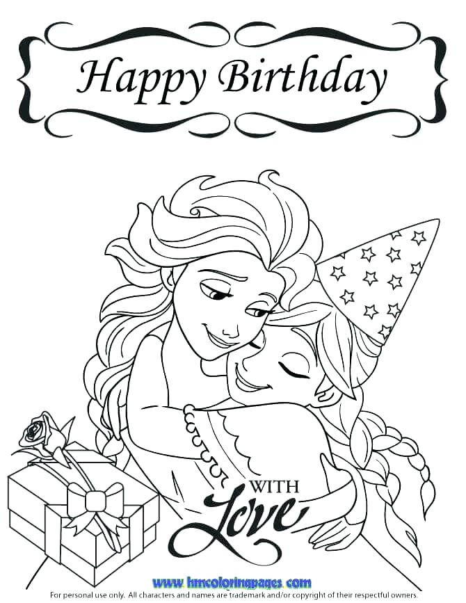 670x867 Coloring Pages Happy Birthday Free Birthday Coloring Pages