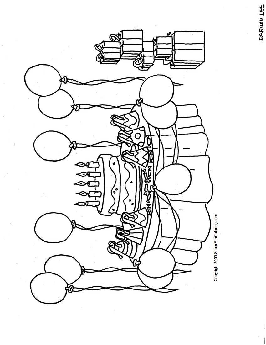 850x1100 Marvellous Happy Birthday Coloring Pages