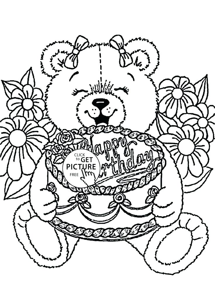 736x1034 Coloring Page Birthday Card Birthday Coloring Cards Happy Birthday