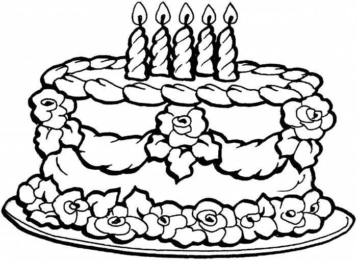 700x510 Birthday Pictures To Colour Big Happy Birthday Coloring Page
