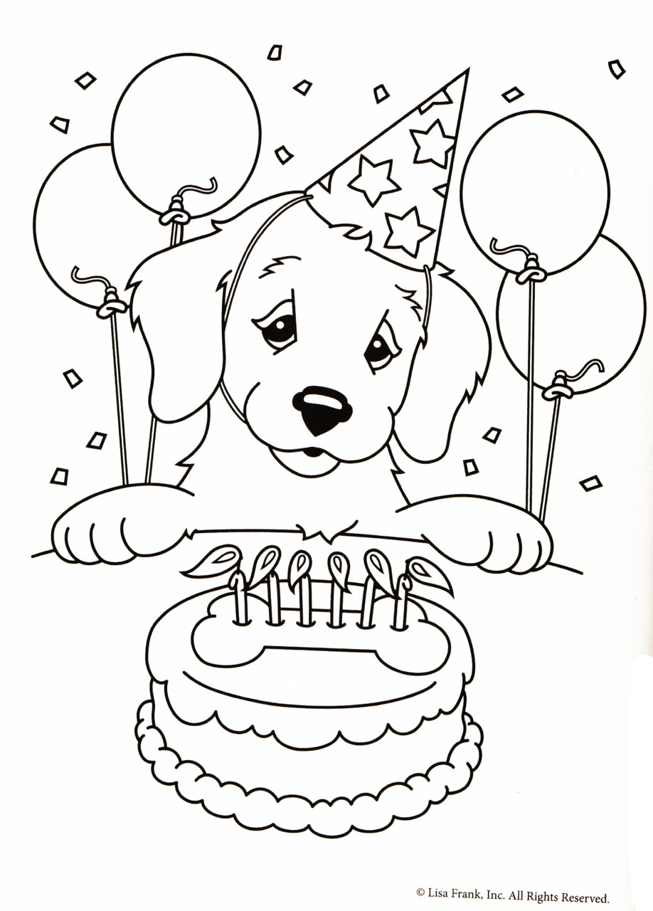 918x1280 Coloring Pages For Girls To Print Out Dog Birthday