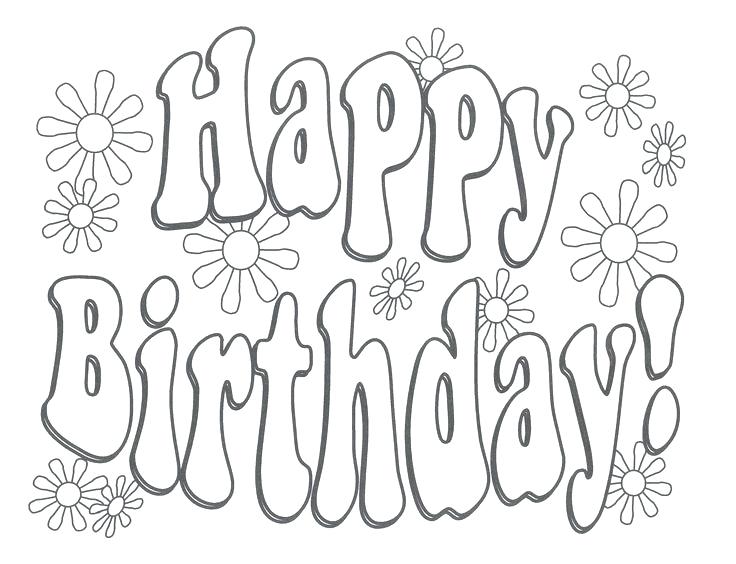 736x564 Birthday Girl Coloring Pages Flower Coloring Page Girl Happy