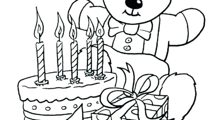 728x393 Coloring Pages For Birthday Happy Birthday Grandma Coloring Page