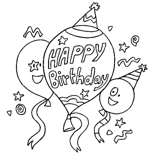600x600 Happy Birthday Jesus Coloring Page Happy Birthday Coloring Sheet
