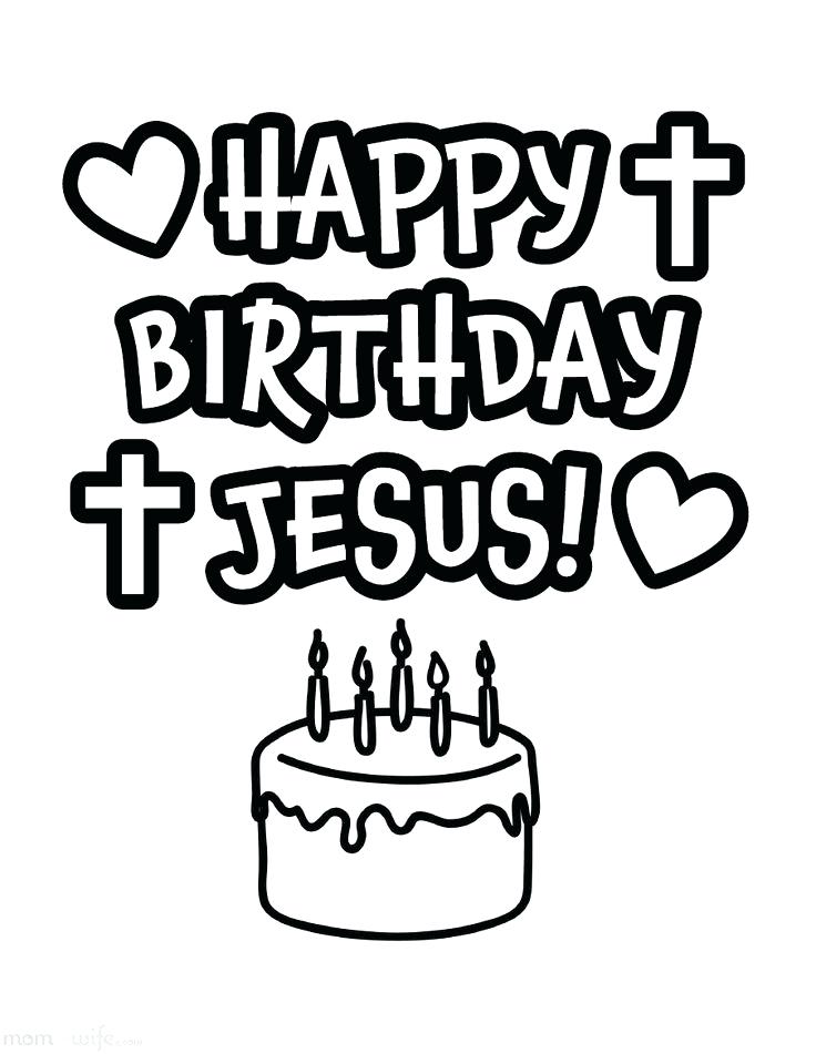736x951 Happy Birthday Jesus Coloring Sheet Lovable Happy Birthday