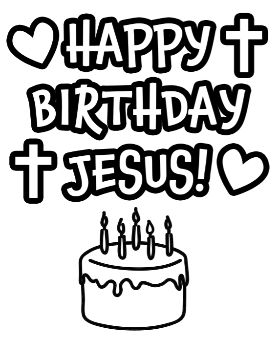 571x694 Throw Jesus A Birthday Party Happy Birthday Jesus, Christmas