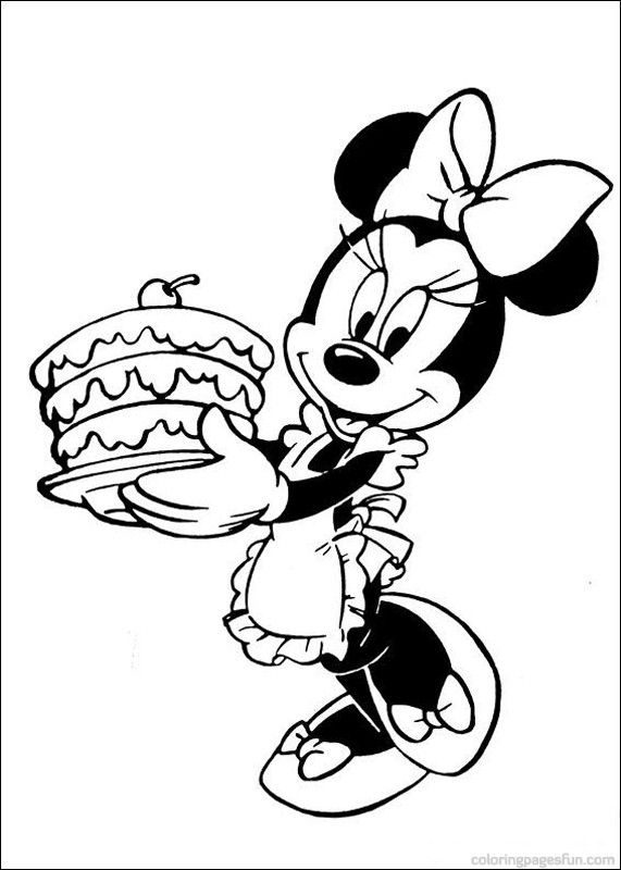 571x800 Happy Birthday Baby Minnie Mouse Coloring Pages Images Pictures