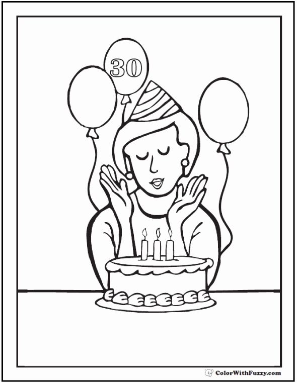590x762 Happy Birthday Mom Coloring Cards Awesome Happy Birthday Coloring