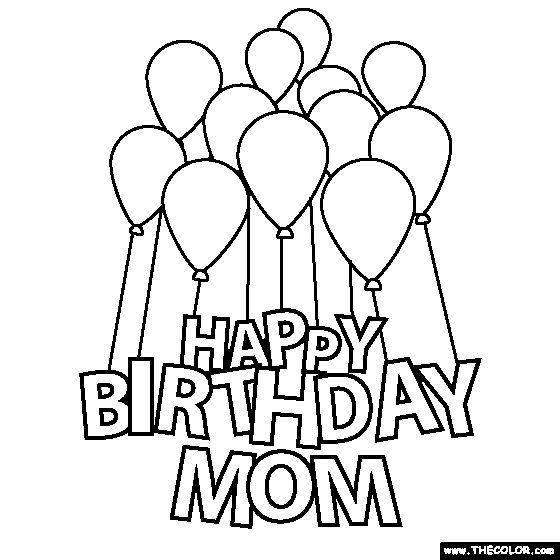 560x560 For Happy Birthday Mom Coloring Pages