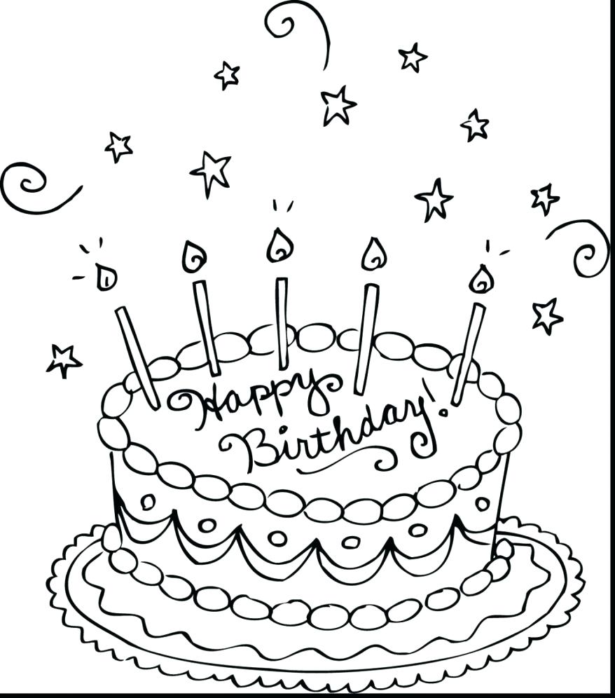 878x996 Happy Birthday Mom Coloring Page Pages Colouring Sheets Free