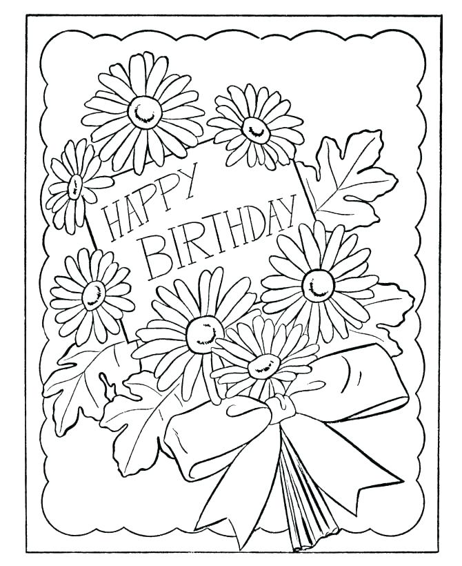 670x820 Happy Birthday Mom Coloring Cards Happy Birthday Mom Coloring
