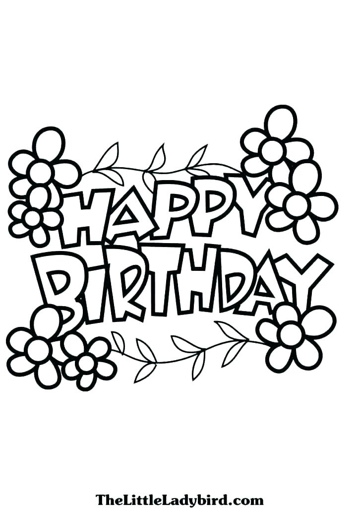 724x1024 Happy Birthday Coloring Pages For Grandma Coloring Pages Happy
