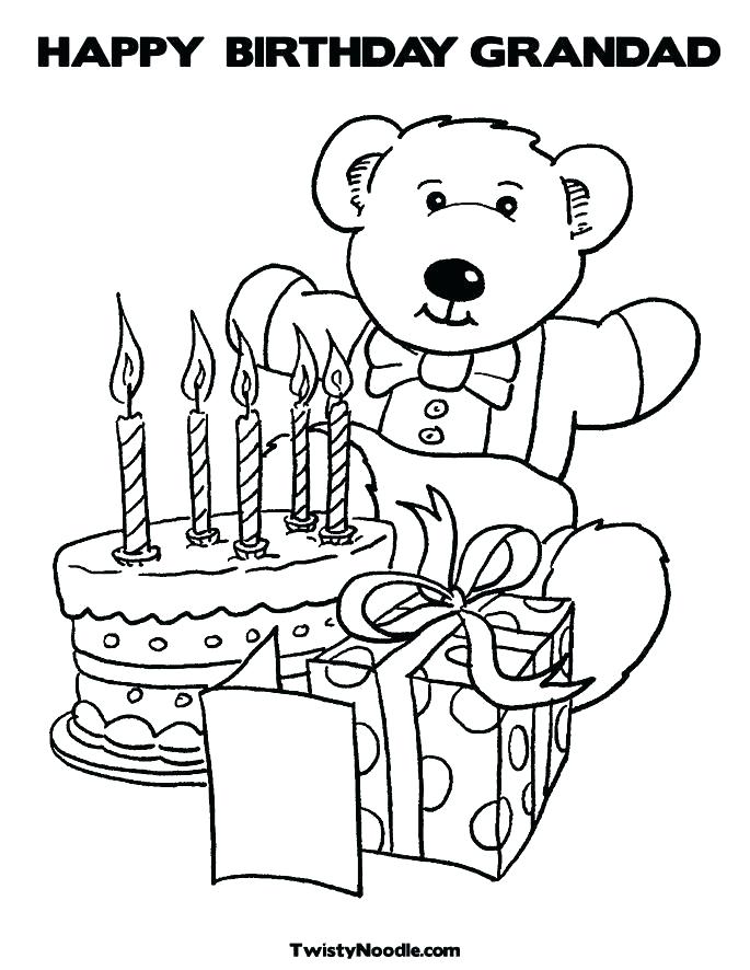 685x886 Happy Birthday Grandpa Coloring Pages Astonishing Happy Birthday