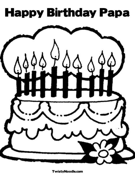 468x605 Happy Birthday Papa Coloring Pages