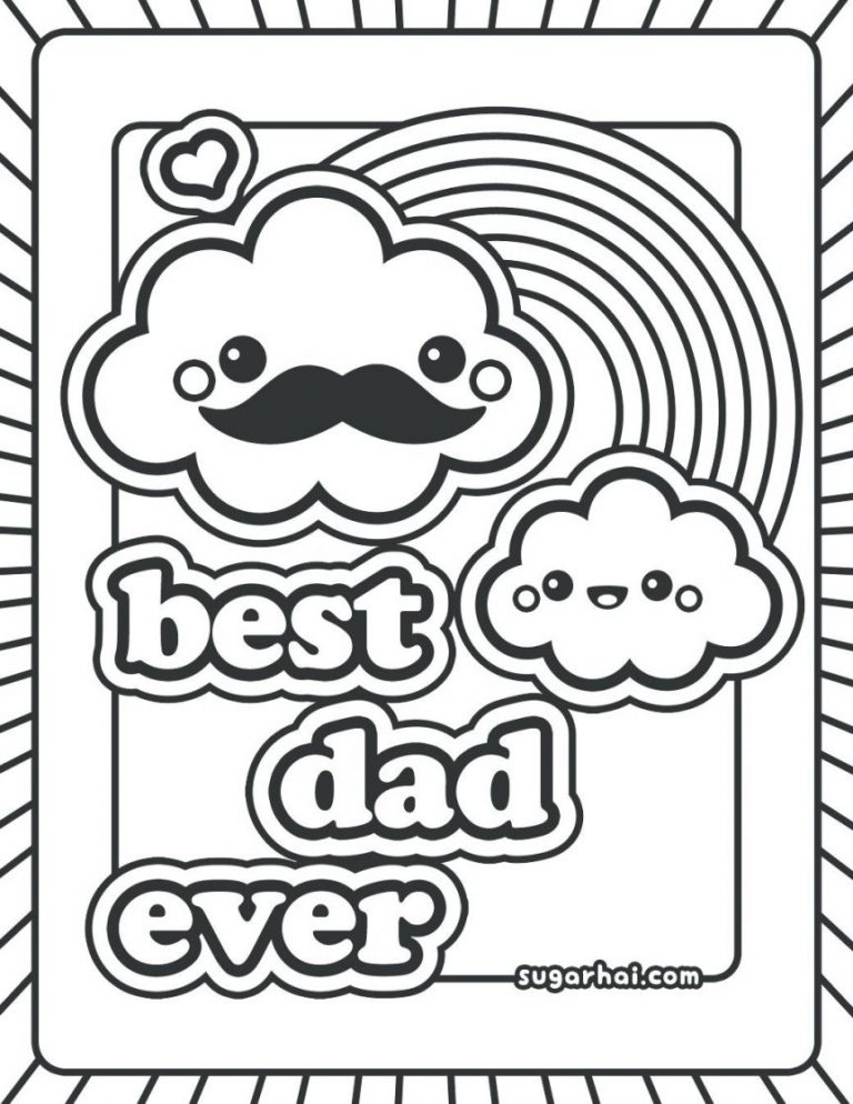 768x994 Coloring Pages For Happy Birthday Daddy New Articles