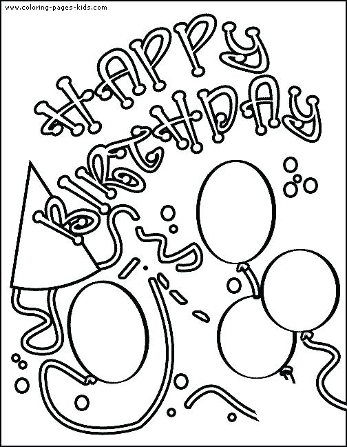 504x648 Printable Coloring Birthday Cards Free Printable Happy Birthday