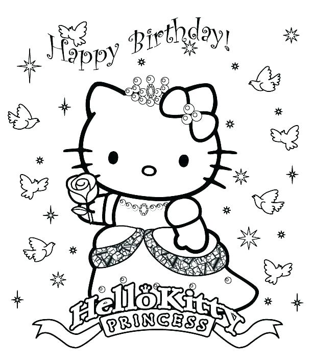 613x713 Happy Birthday Coloring Page Happy Birthday Coloring Pages