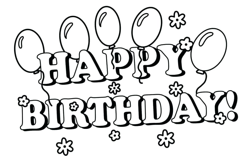1024x633 Happy Birthday Coloring Pages For Sister Coloring Pages For Kids
