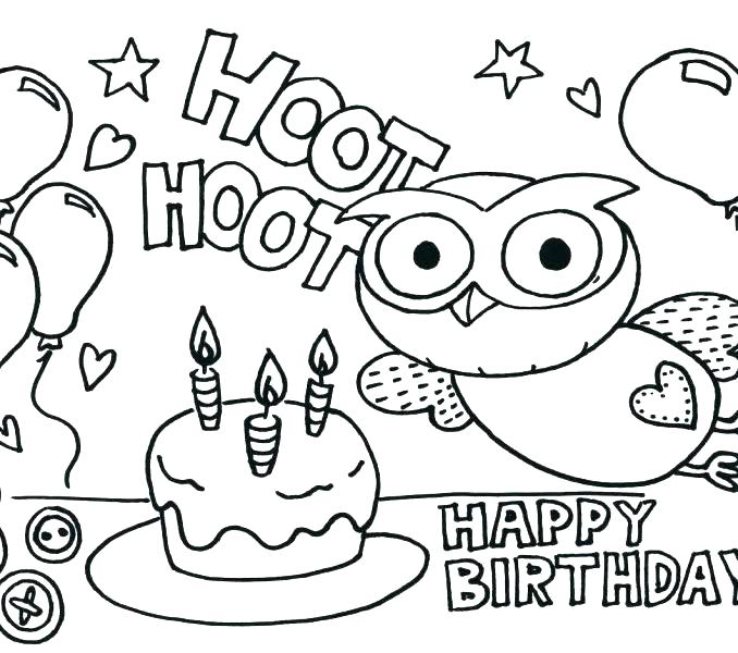 678x600 Free Printable Coloring Pages For Kids Birthday Coloring Pages