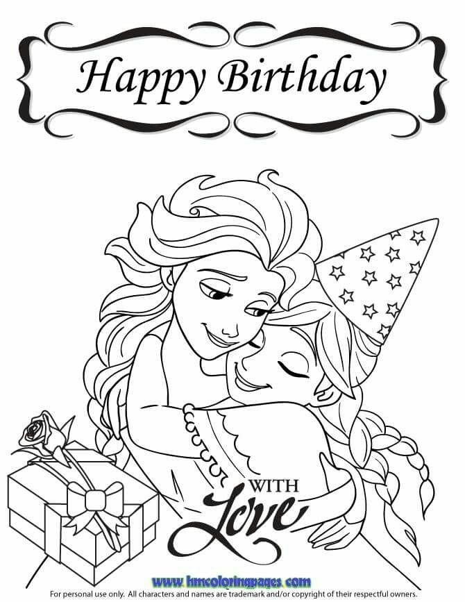 670x867 Happy Birthday Pages To Color Best Of Happy Birthday Coloring Page