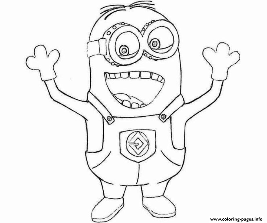 922x768 Happy Coloring Pages Minion Is Happy Coloring Pages Printable