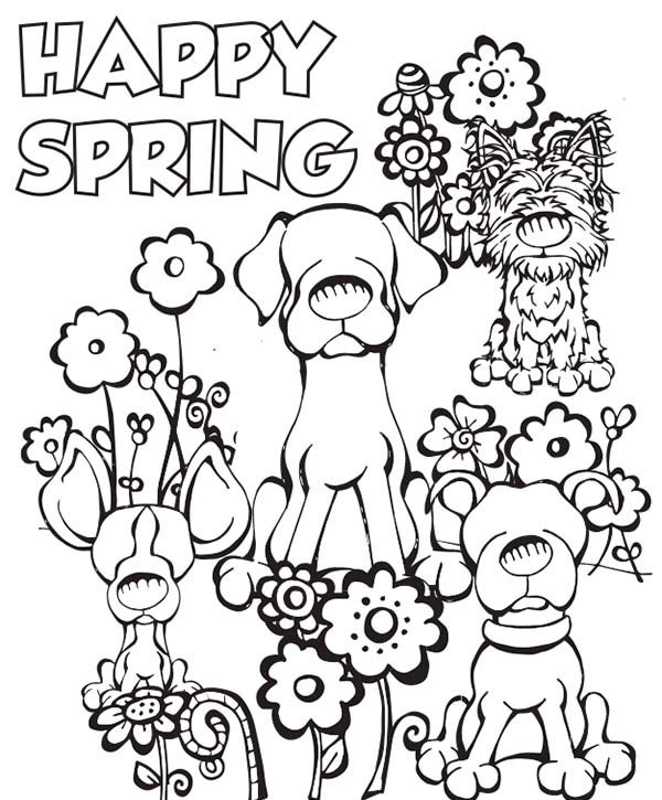 600x725 Free Printable Spring Coloring Pages Happy Coloring Pages