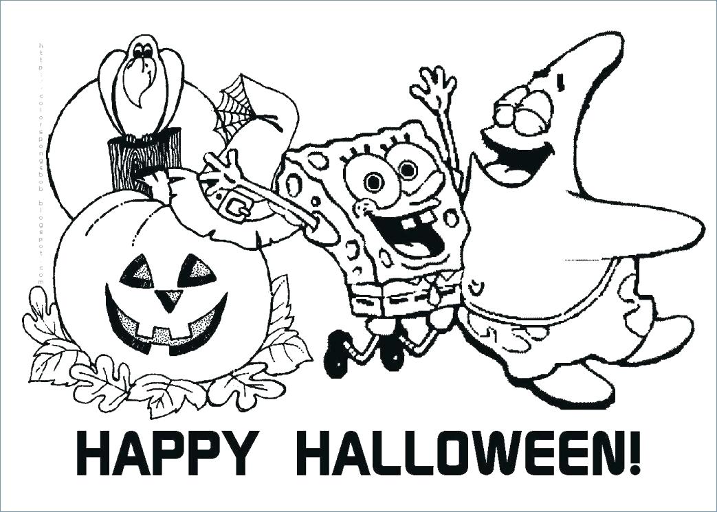 1043x745 Happy Halloween Coloring Page Vanda