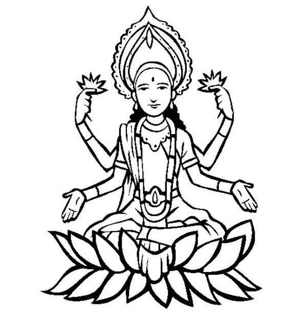 600x612 Happy Diwali Coloring Page