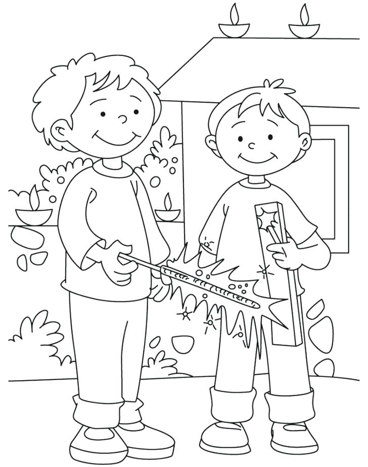 728x924 Diwali Coloring Pages