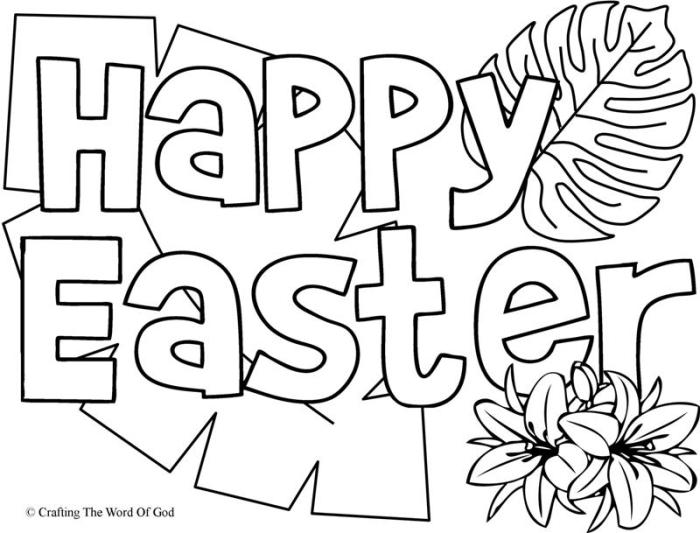700x533 Happy Easter Coloring Page Crafting The Word Of God