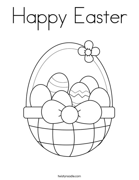 468x605 Happy Easter Coloring Page