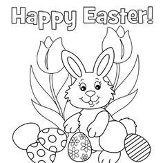 236x236 Easter Bunny Coloring Pages Bluebonkers