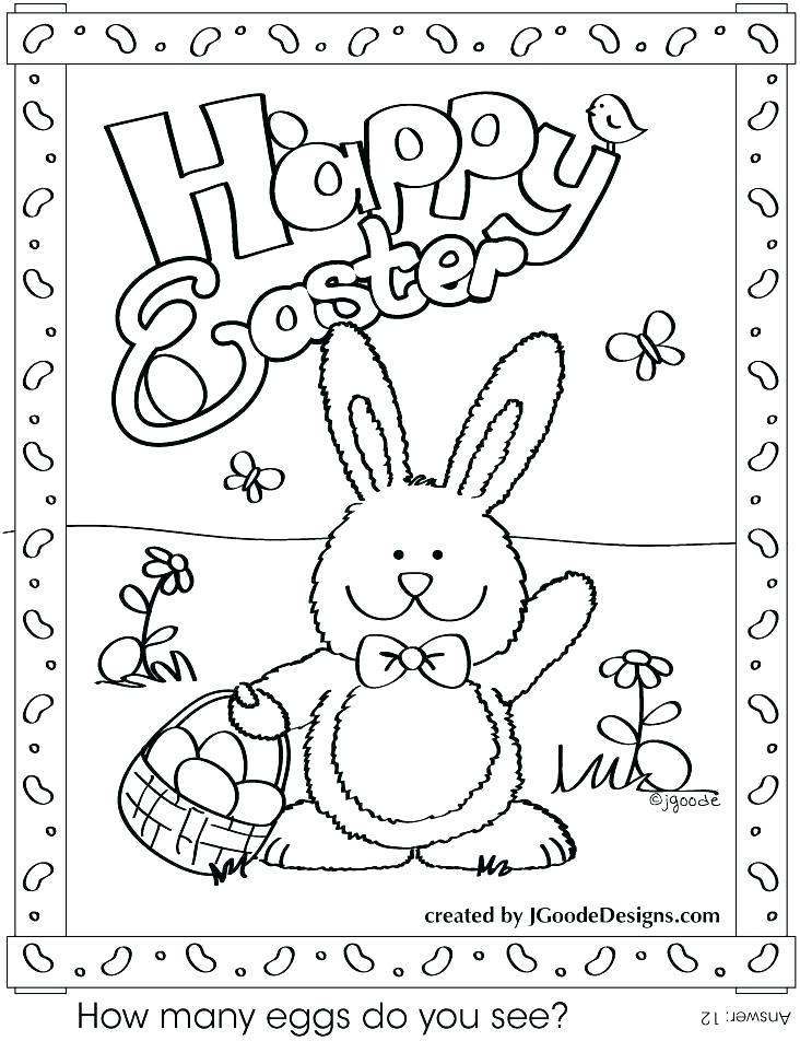 732x952 Happy Easter Coloring Pages Printable