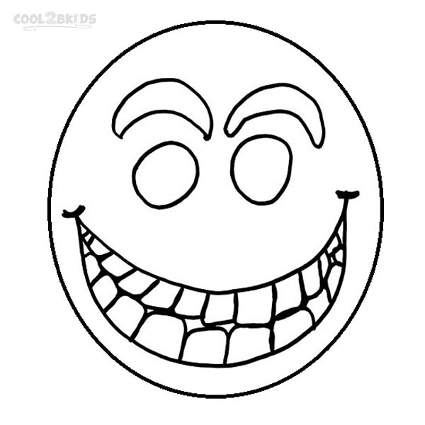 600x600 Printable Smiley Face Coloring Pages For Kids