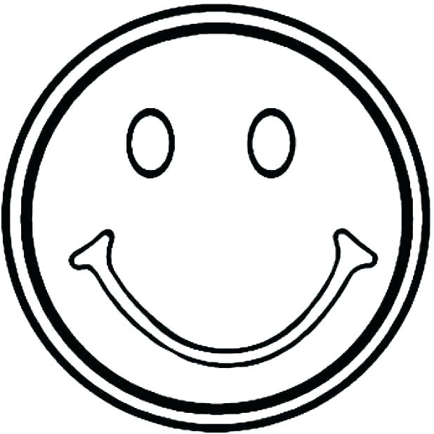 618x618 Smiley Faces Coloring Pages