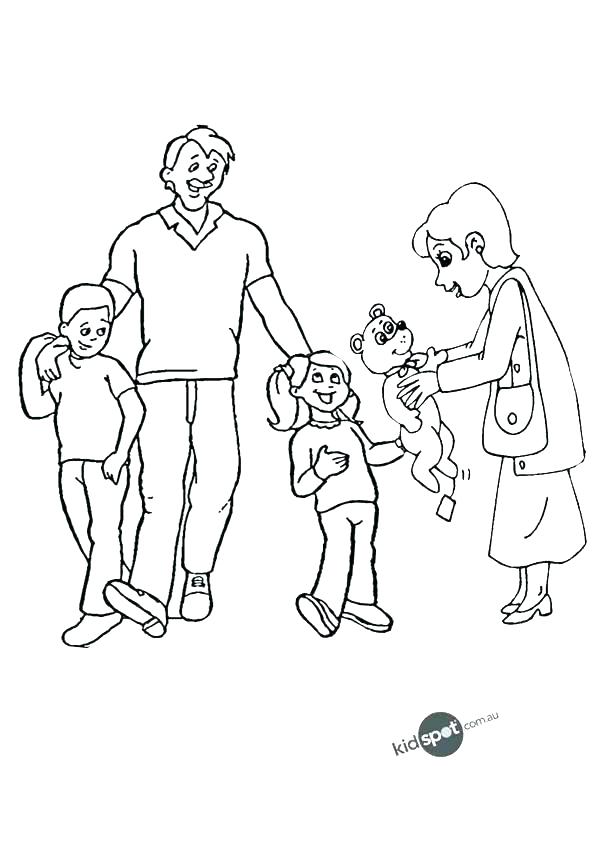 600x850 Coloring Pages Of Families Coloring Pages Of A Family Family