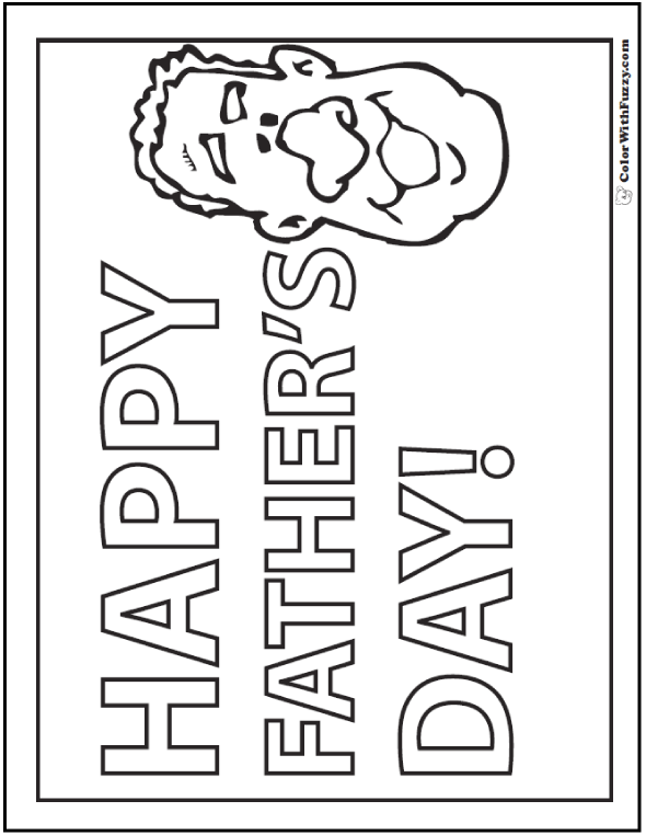 590x762 Fathers Day Coloring Pages Print And Customize For Dad