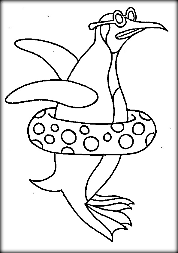 593x845 Free Printable Happy Feet Coloring Pages