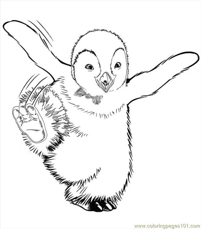 650x742 Happy Feet Coloring Pages Happy Feet