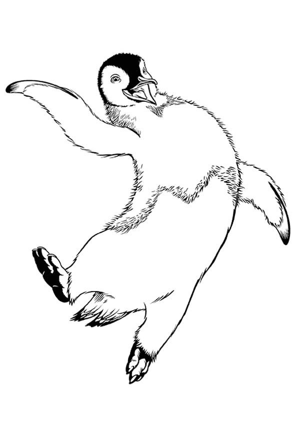 600x849 Mumble Jumping Happily In Happy Feet Coloring Pages Bulk Color