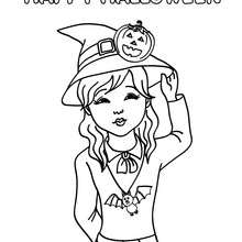 220x220 Witch Ghost Coloring Pages