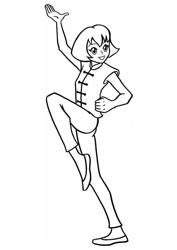 620x875 Coloring Page Happy Girl