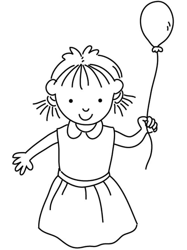 750x1000 Happy Girl Coloring Pages Free Printable Happy Girl Coloring Pages