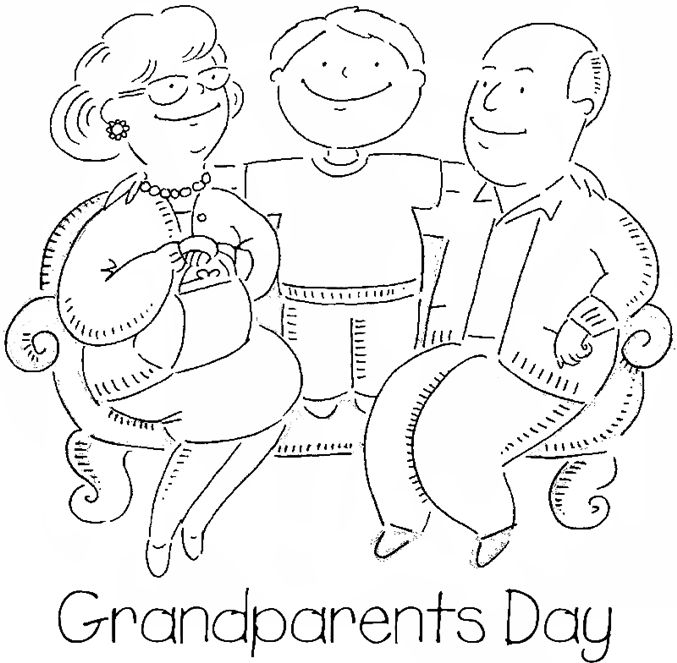 677x663 Beautiful Happy Grandparents Day Coloring Pages Grand Parents