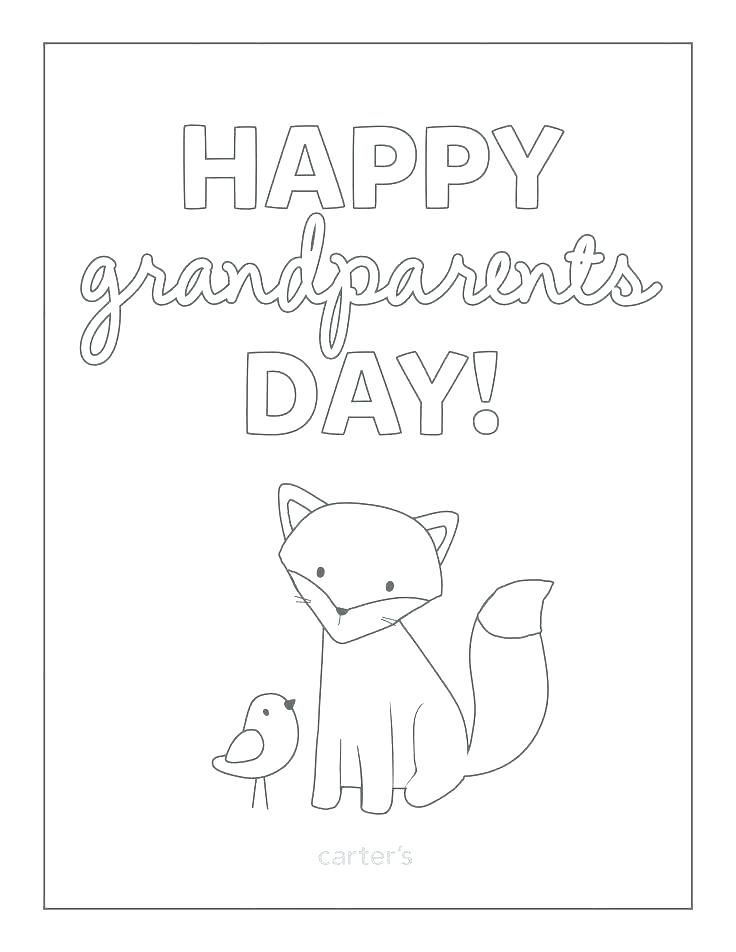736x952 Grandparents Day Coloring Pages