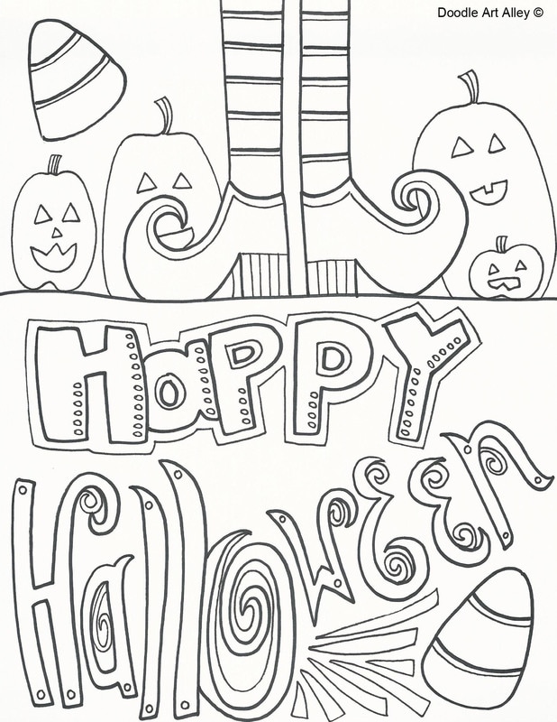 618x800 Halloween Coloring Pages