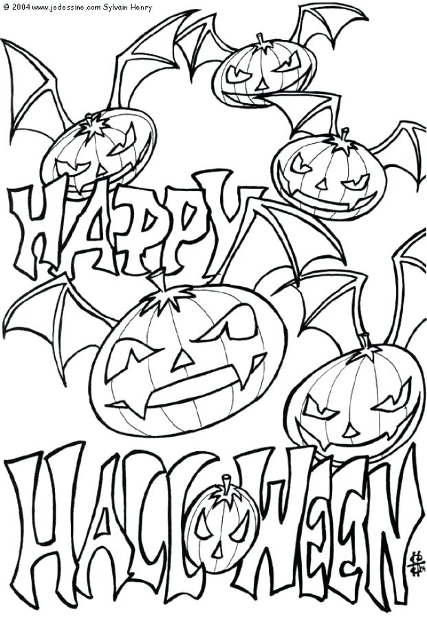 621x900 Happy Halloween Coloring Pages