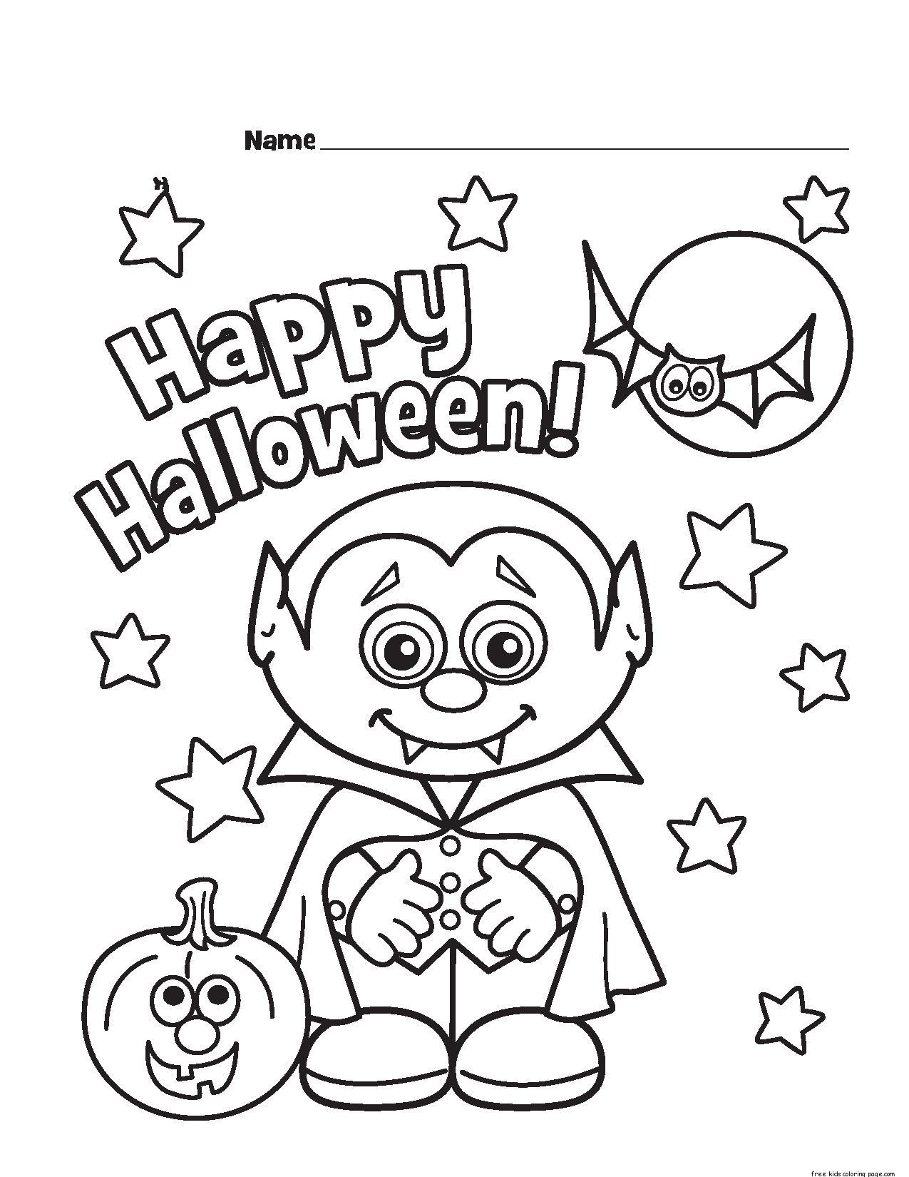 1275x1650 Happy Halloween Coloring Pages Coloringsuite To Print Free Cute